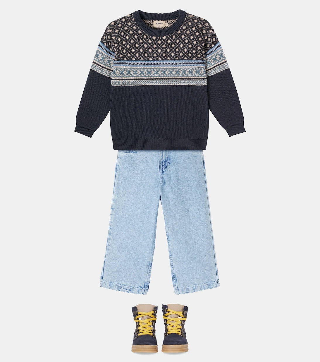 Wheat - Julius cotton jacquard sweater
