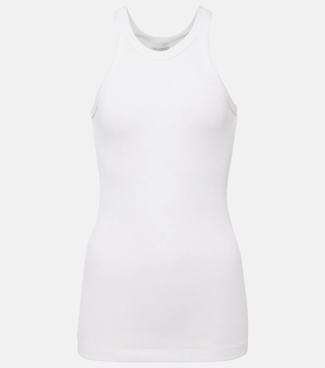 Sportmax - Nastie cotton and silk-blend tank top
