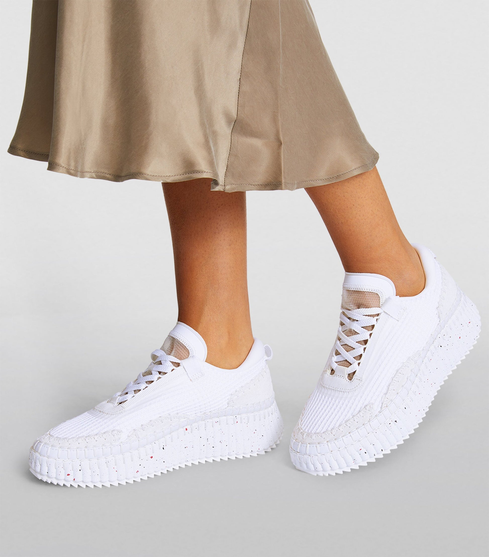 White Nama Runner Sneakers