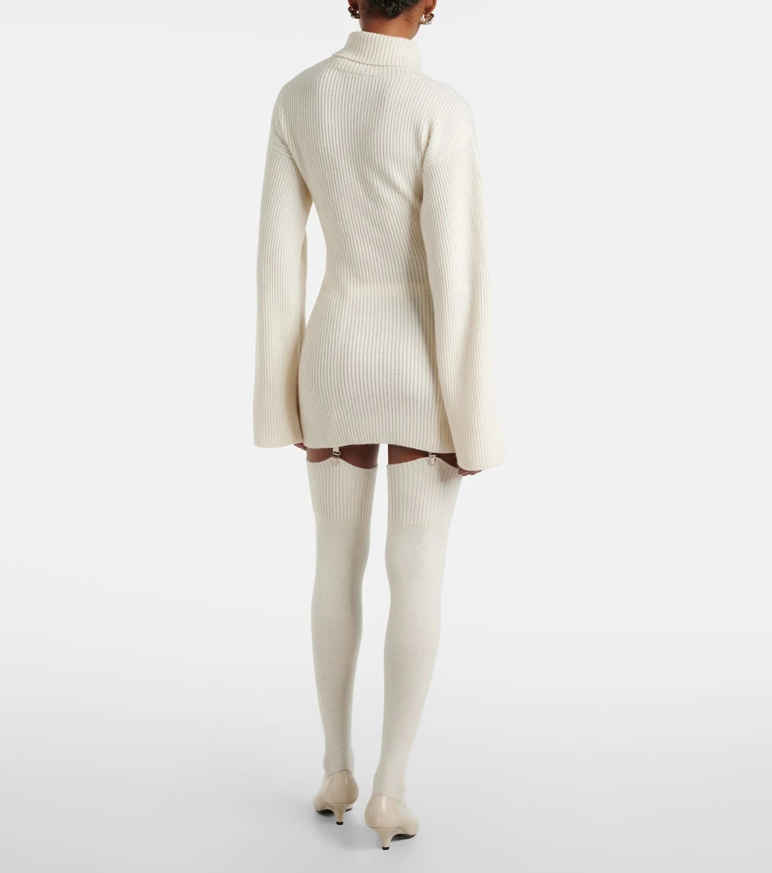 Aya Muse - Cursa cashmere sweater dress and socks
