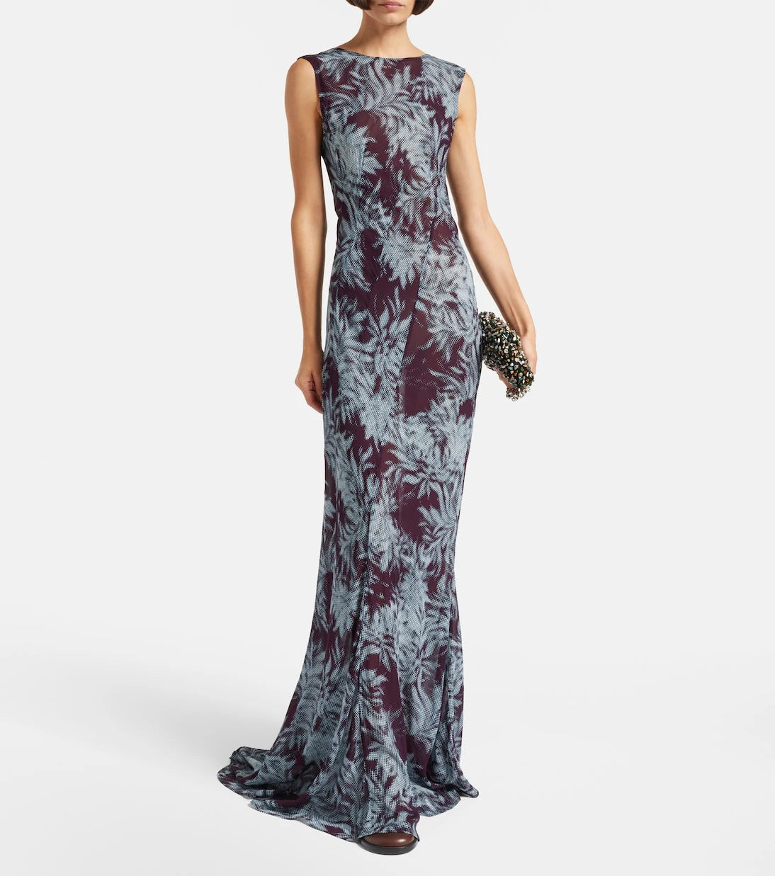 Dries Van Noten - Printed chiffon gown