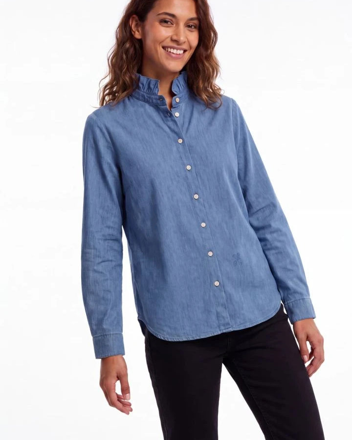Hod - Cleo Blouse | Grey blue