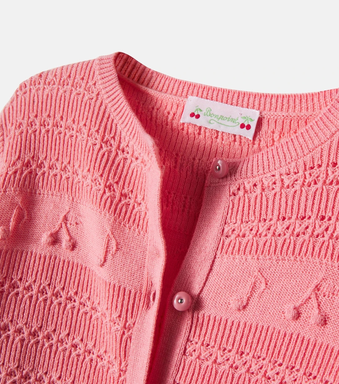 Bonpoint - Mia embroidered wool and cotton cardigan