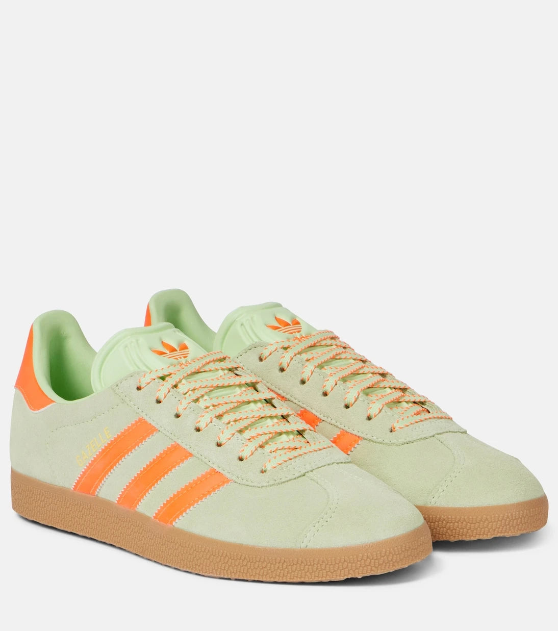 Adidas - Gazelle leather-trimmed suede sneakers