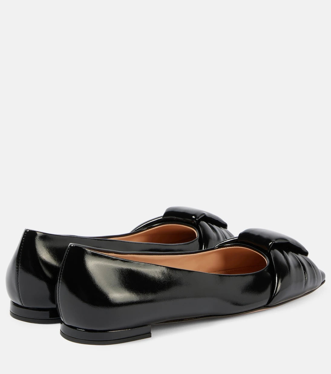 Gianvito Rossi - Paradì bow-detail leather ballet flats