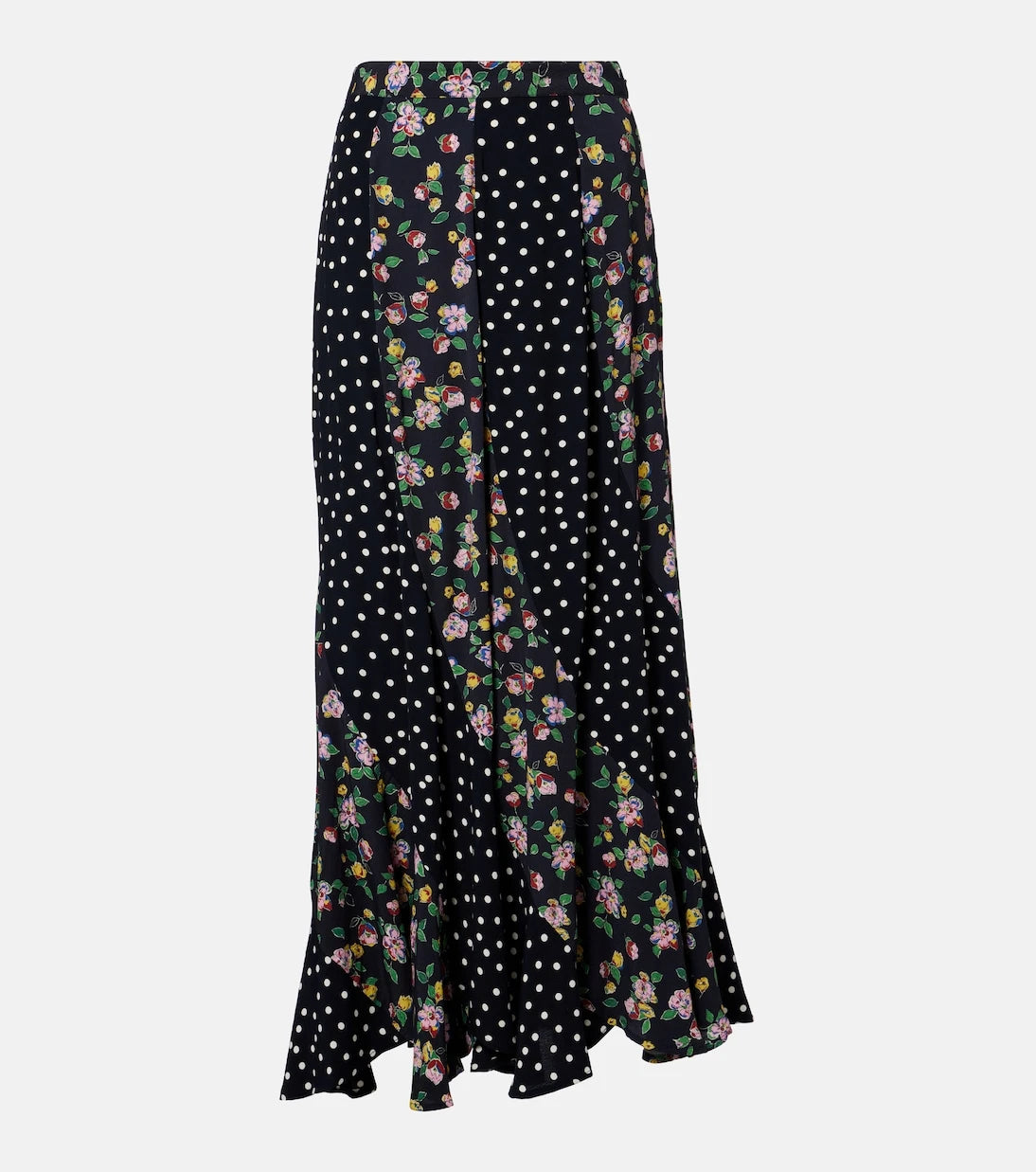 Rixo - Gracella paneled midi skirt