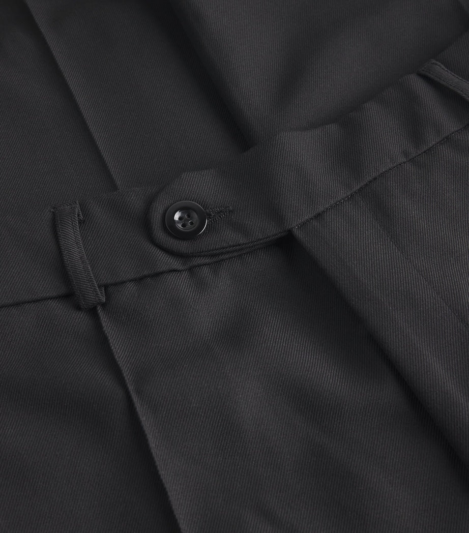 Everyday Wide-Leg Pleated Trousers