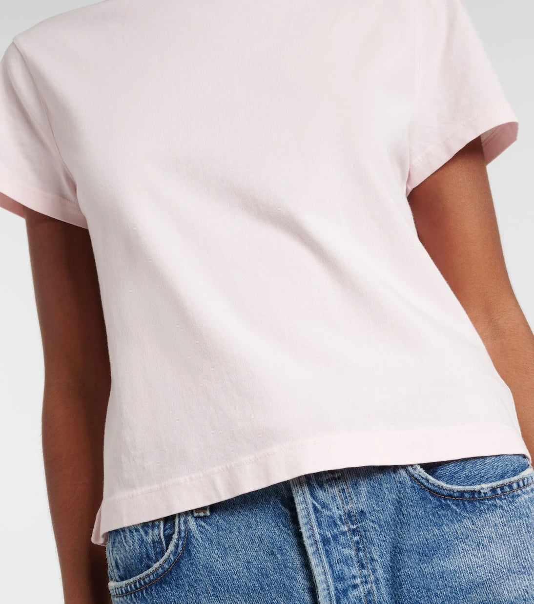 Agolde - Adine Shrunken cotton jersey T-shirt
