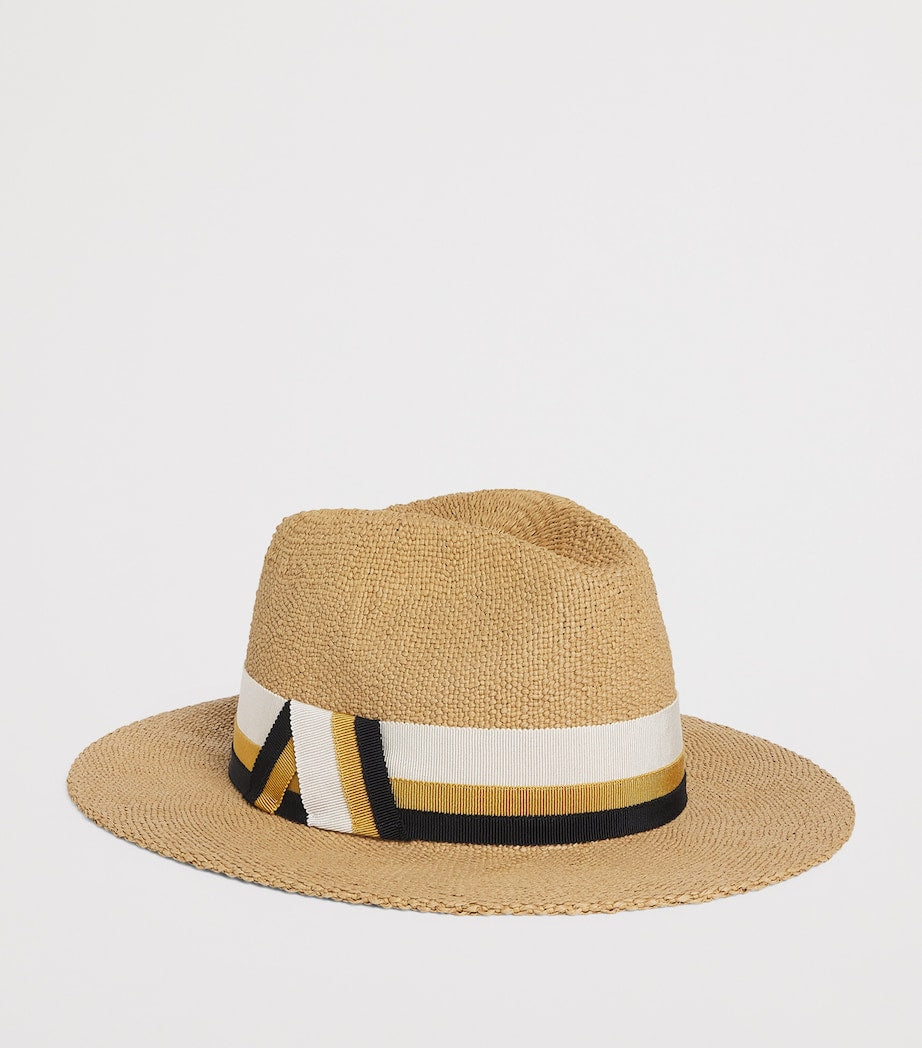 Brown Woven Luis Hat