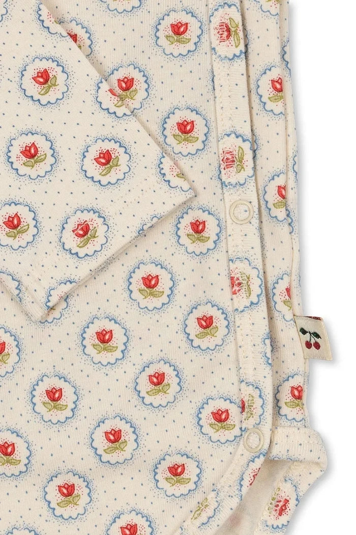 Бебешко боди Konges Sløjd BASIC LS NEWBORN BODY GOTS