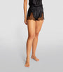 Silk Lace-Trim Baccarat Shorts