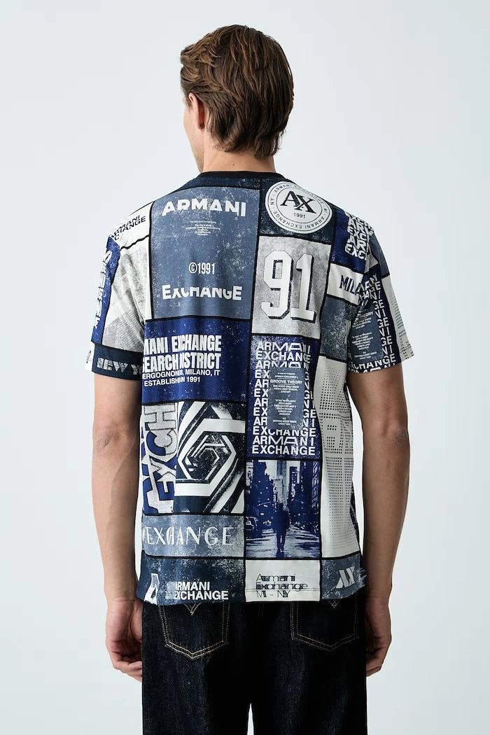 Armani Exchange erkek pamuklu tişört