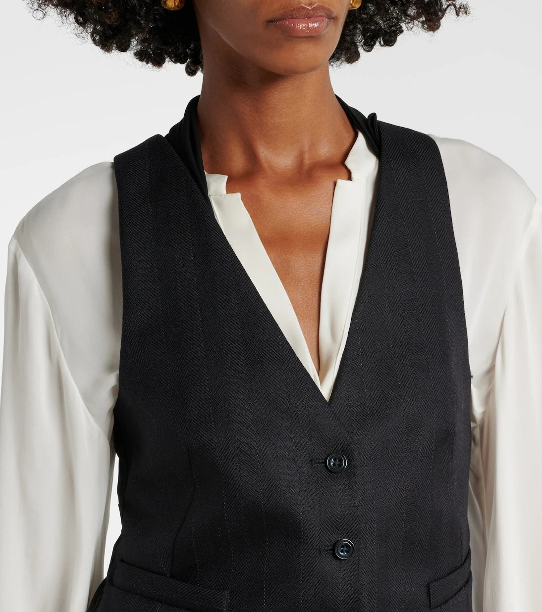 Dorothee Schumacher - Modern Sophistication pinstripe wool vest