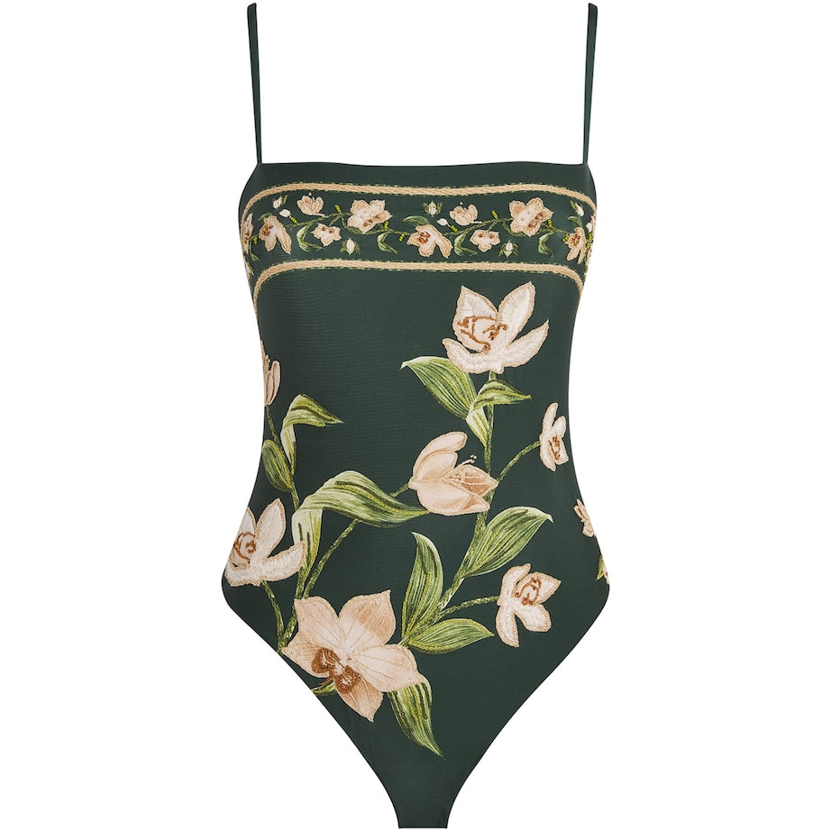 Agua By Agua Bendita Multi Durazno Orquidea Swimsuit