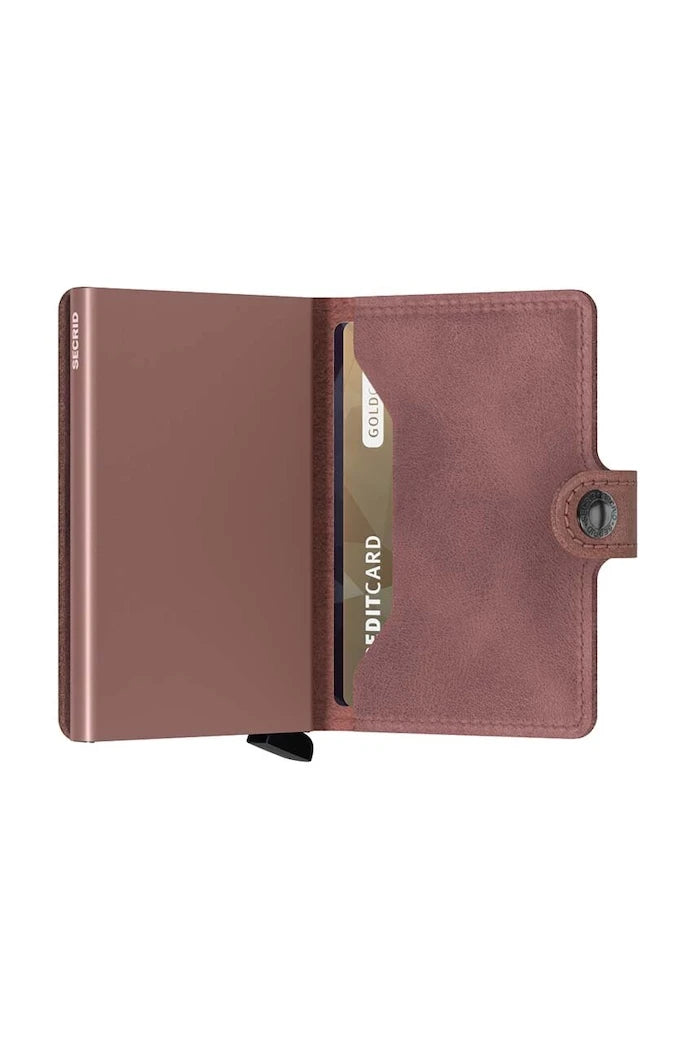 Кожен портфейл Secrid Vintage Mauve