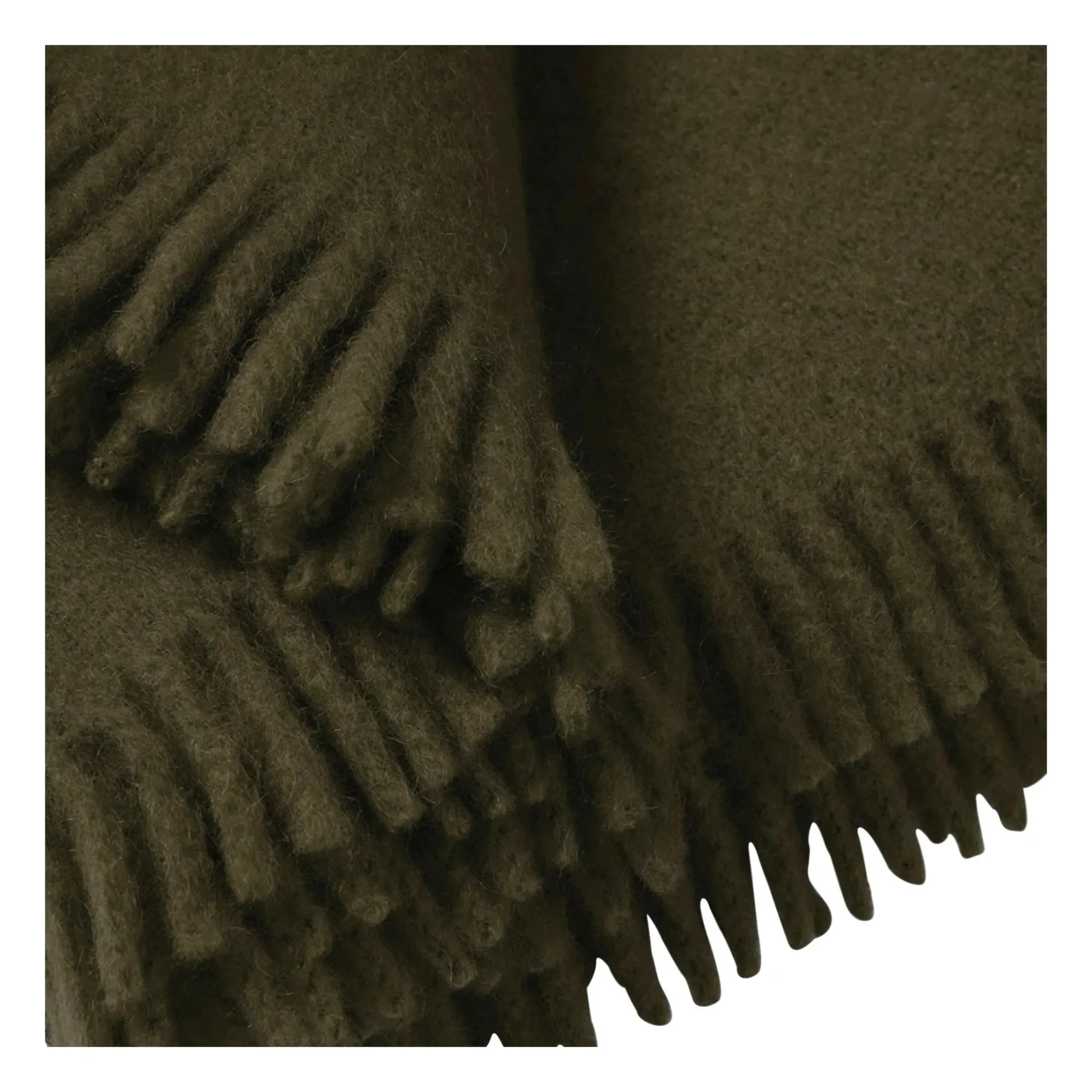 Suite 702 - Cloud mohair throw | Olive