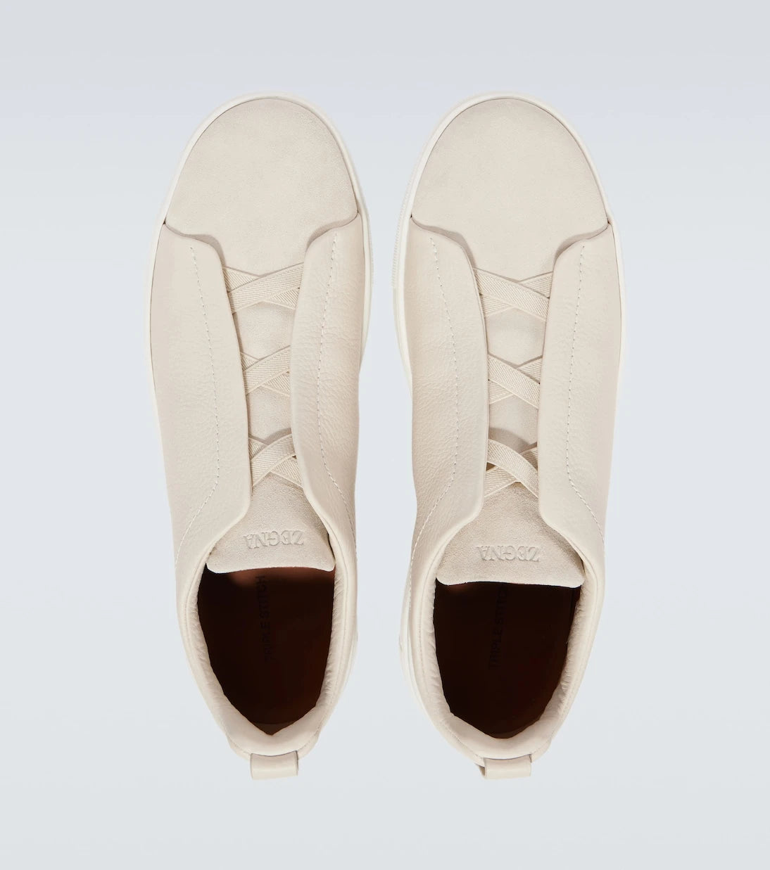 Zegna - Triple Stitch leather sneakers