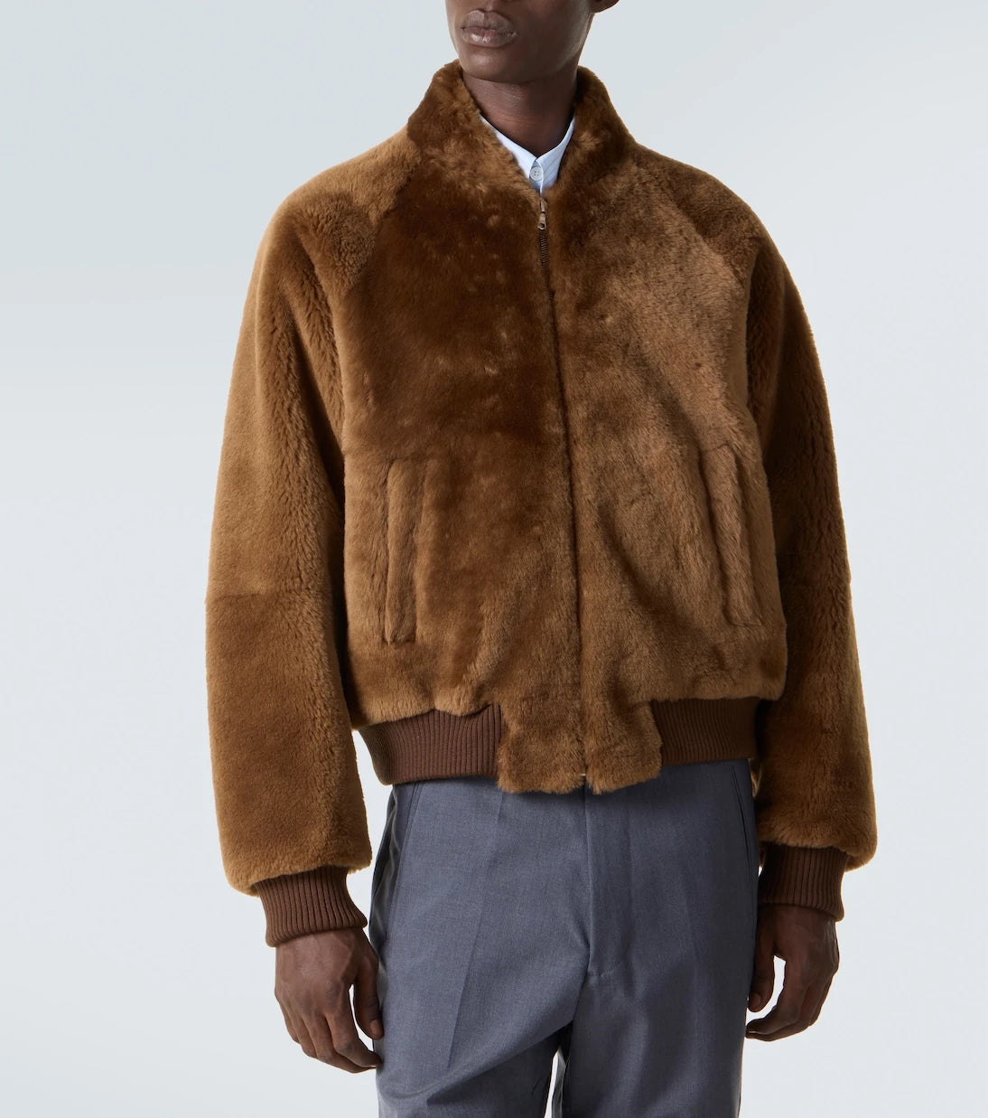 Auralee - Shearling blouson jacket