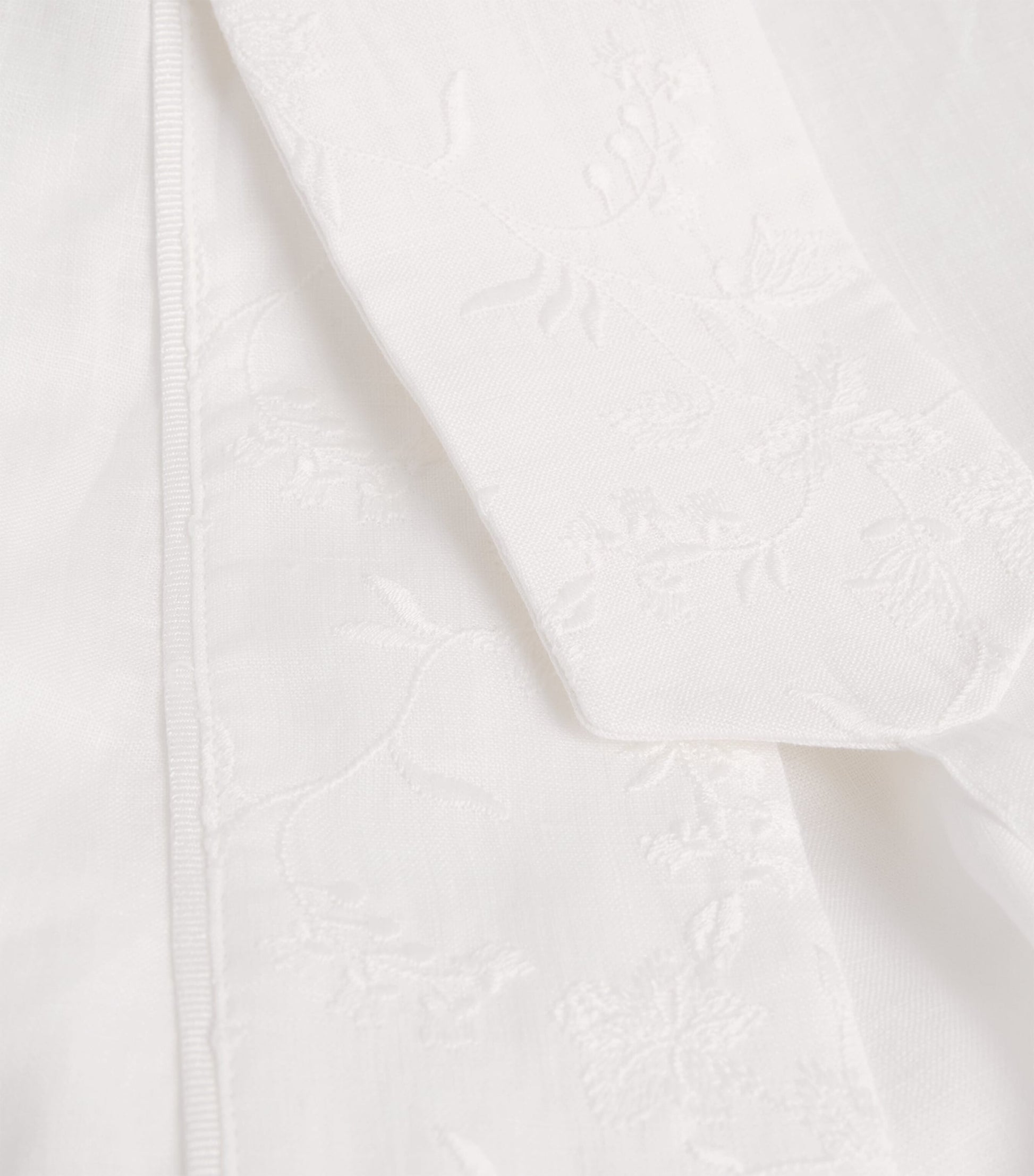 Eleventy White x Harrods Linen Embroidered Kimono