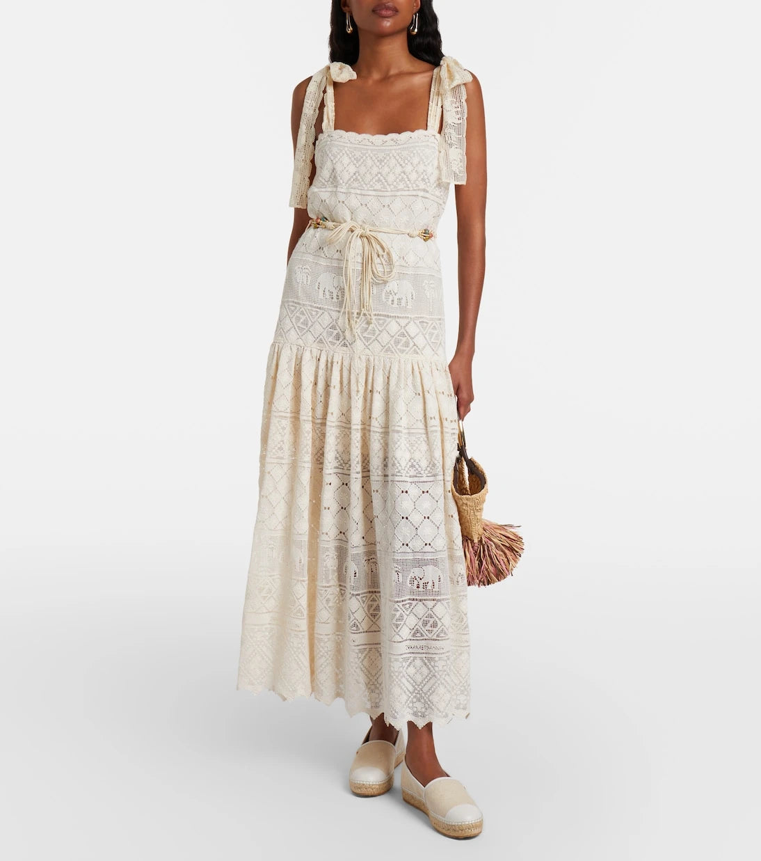 Gianvito Rossi - Leather-trimmed canvas espadrilles