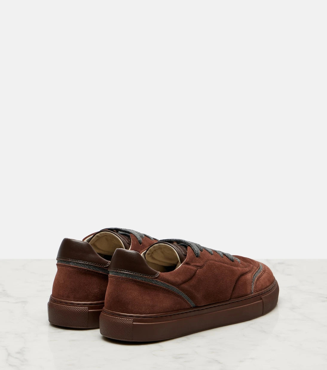 Brunello Cucinelli - Monili suede sneakers