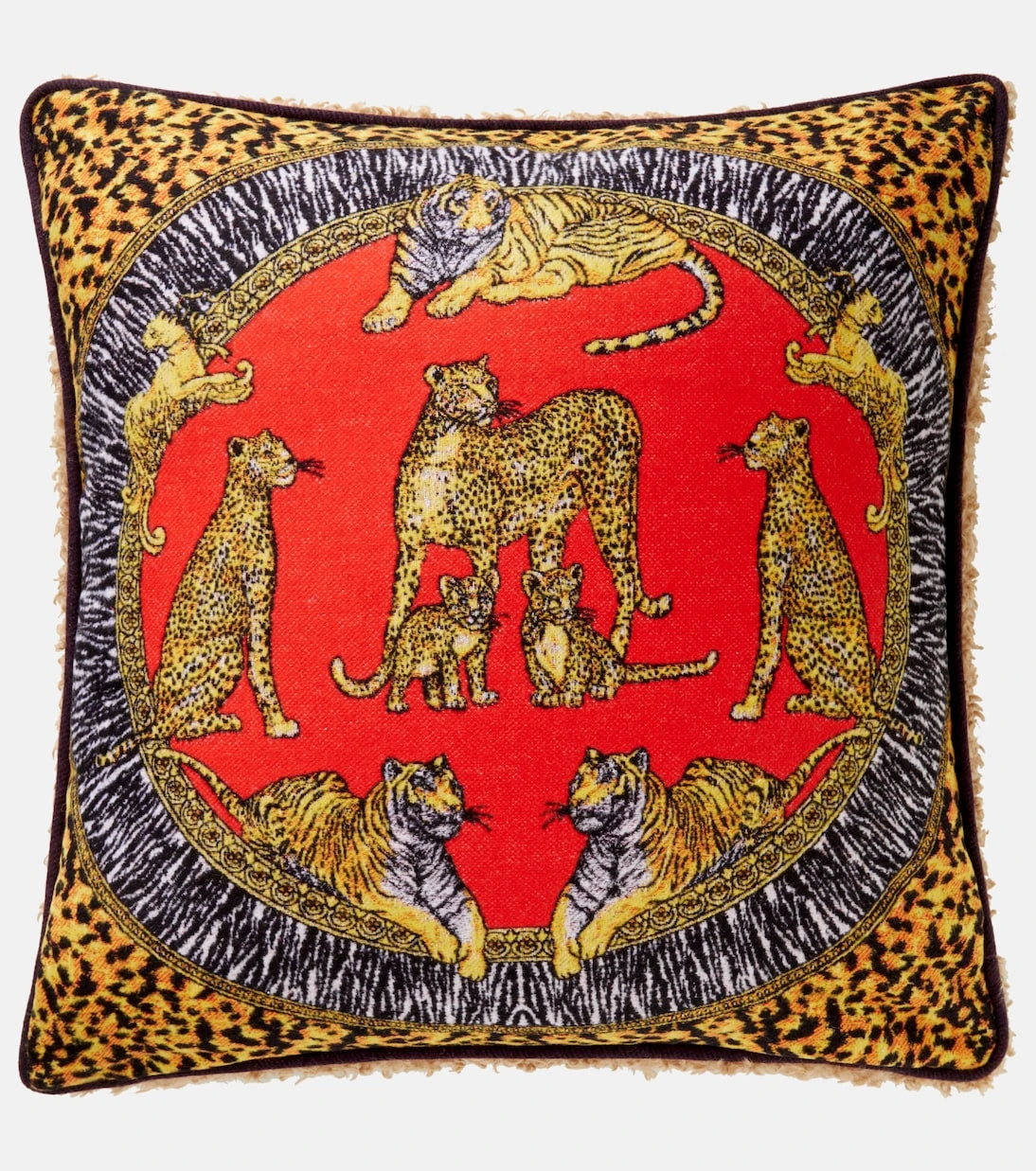 Versace Home - Wild Cats wool cushion