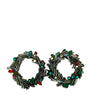 Beaded Christmas Napkin Rings (Set of 2)