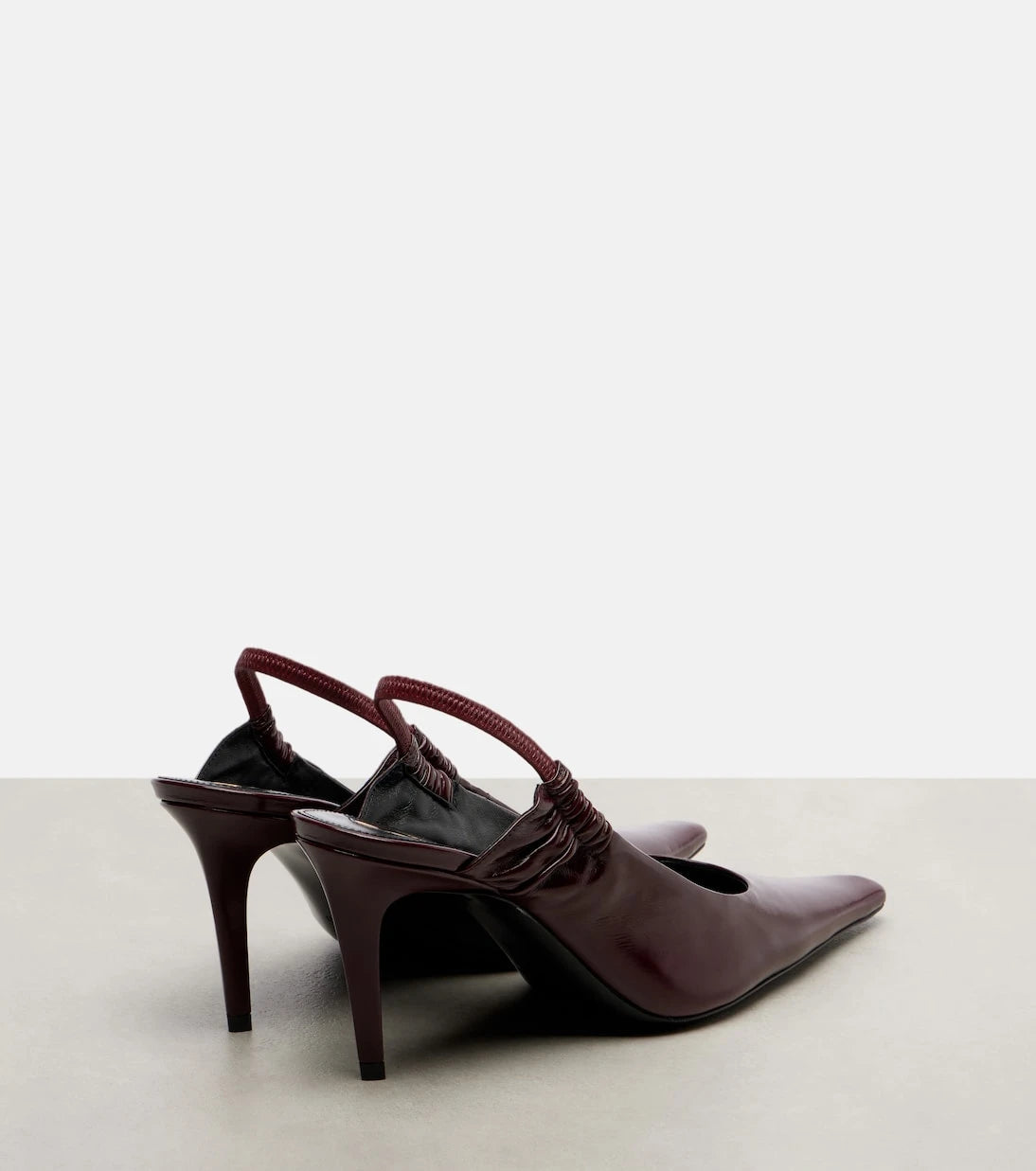 Saint Laurent - Anne-Marie leather slingback pumps