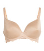 Simone Perele Lace Caresse Plunge Bra 739 PEAU ROSE