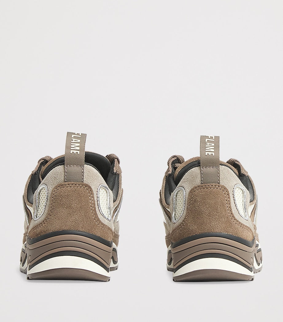 Brown Flame Sneakers