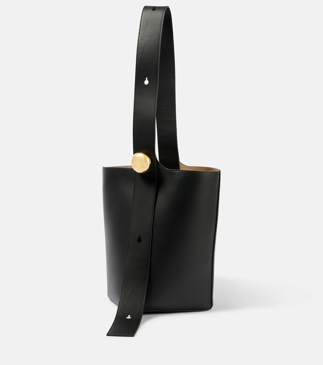 Loewe - Pebble Medium leather bucket bag