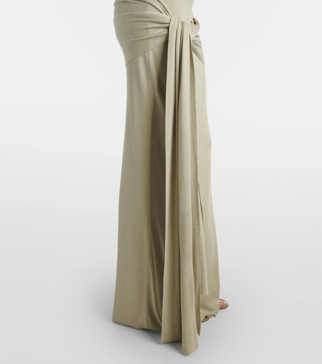 Aya Muse - Kora off-shoulder silk-blend maxi dress