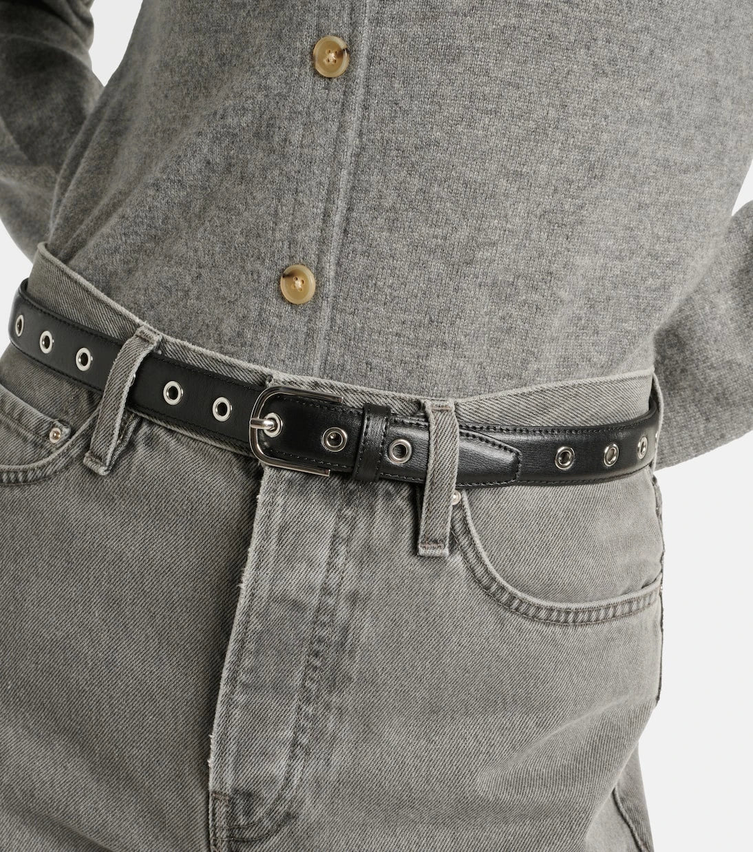 Toteme - Embellished leather belt