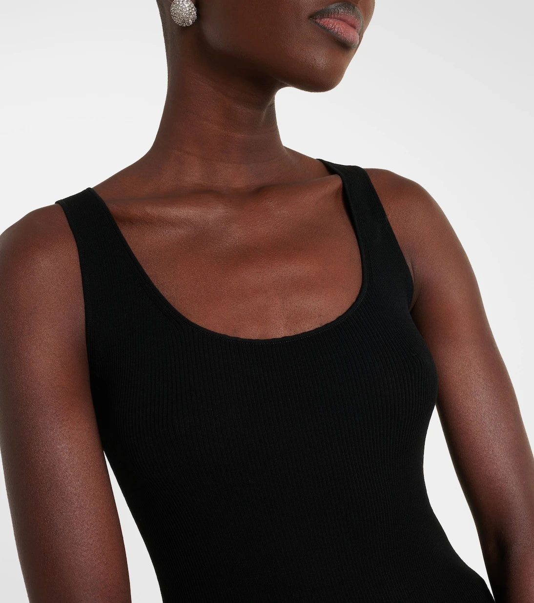 Nina Ricci - Peplum cotton-blend midi dress