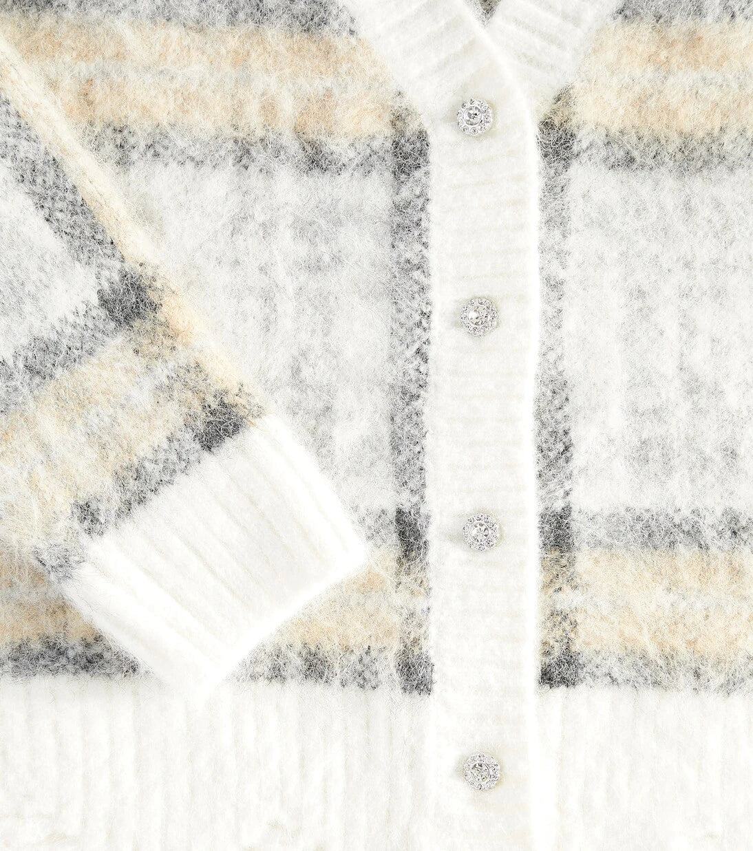 Monnalisa - Plaid cardigan