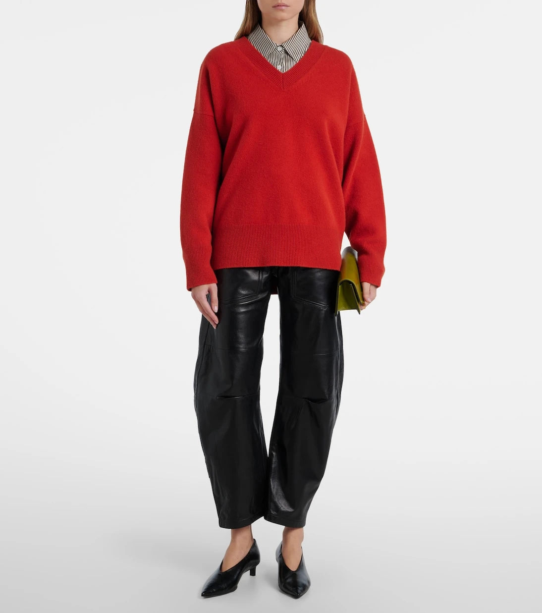 Nili Lotan - Shon leather barrel-leg pants