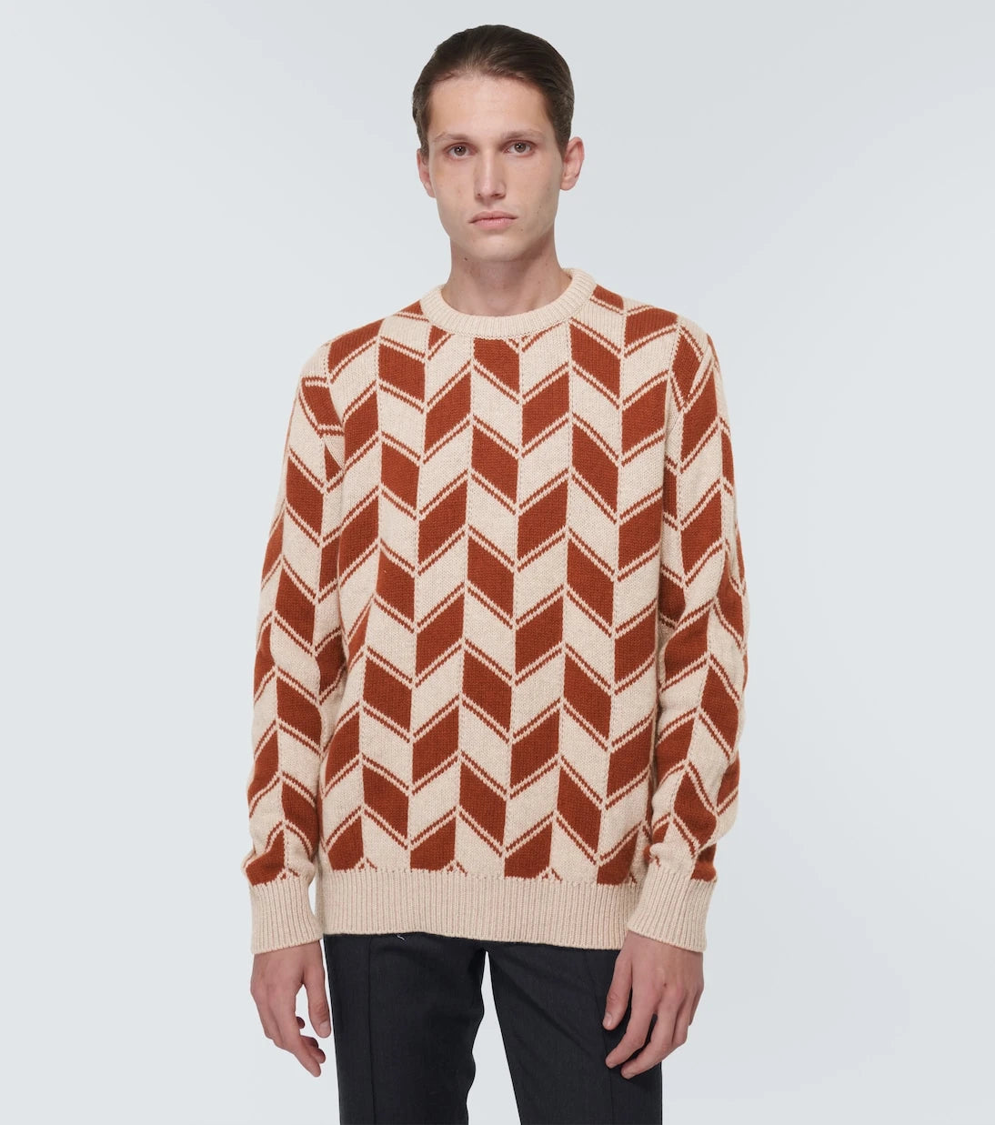 Kiton - Cashmere intarsia sweater