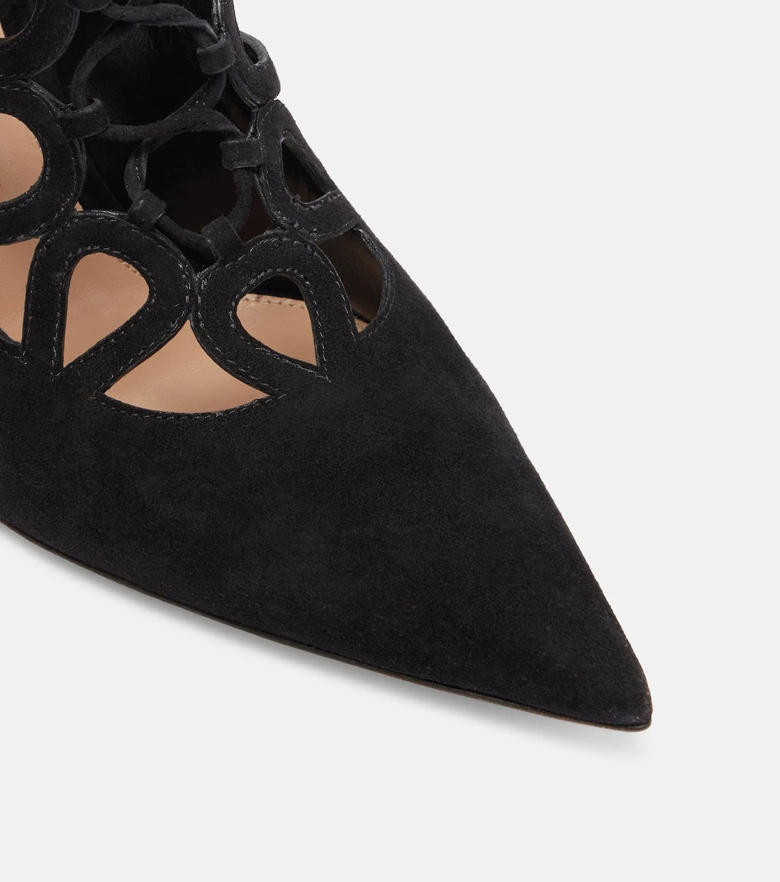 Gianvito Rossi - Elisa 95 suede lace-up pumps