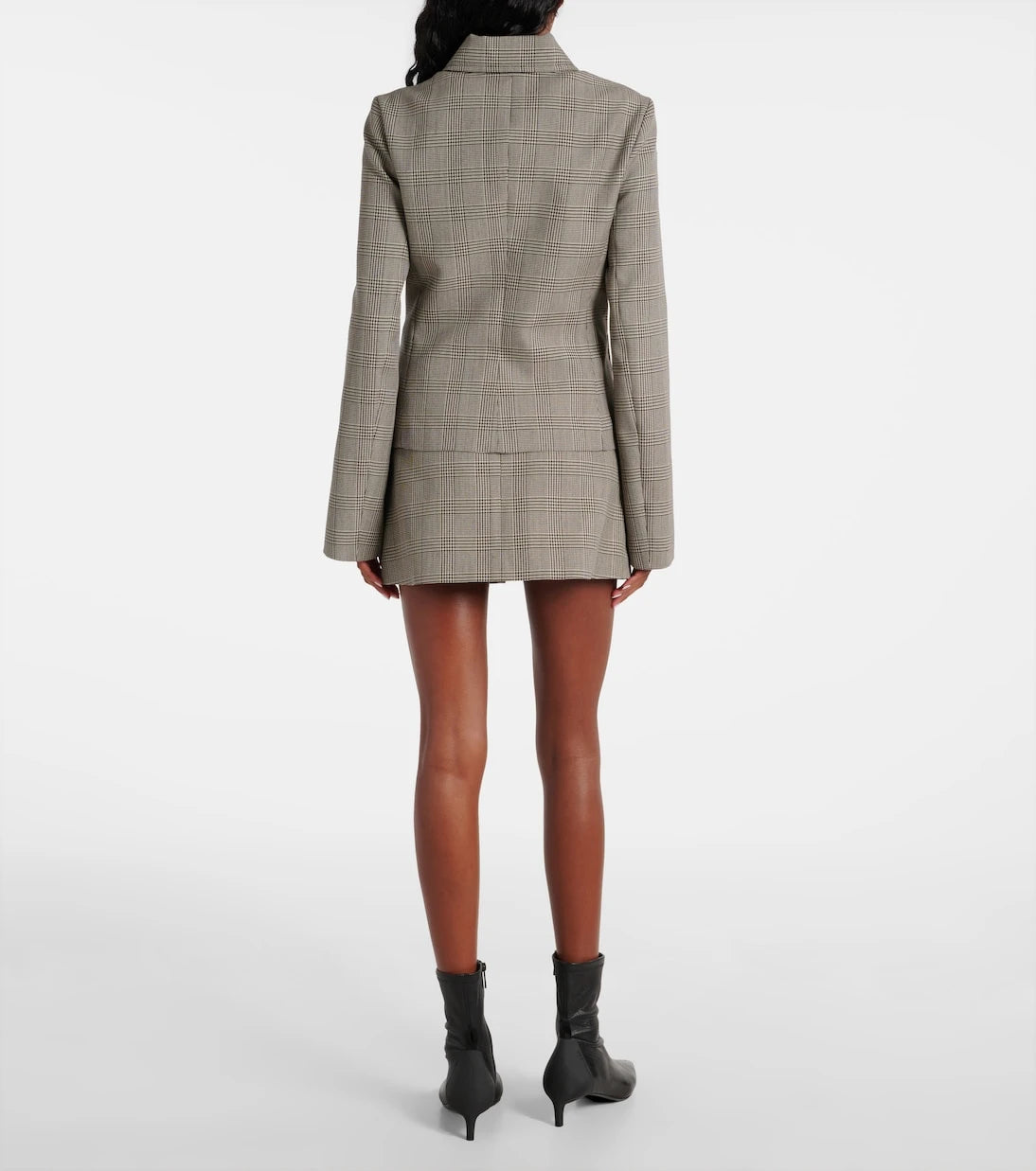 Courrèges - Prince of Wales check wool-blend jacket