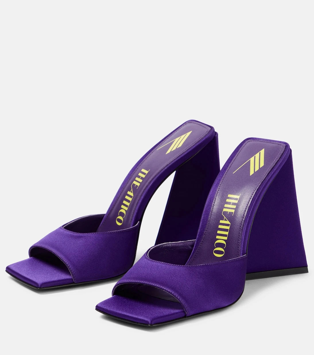 The Attico - Devon satin mules