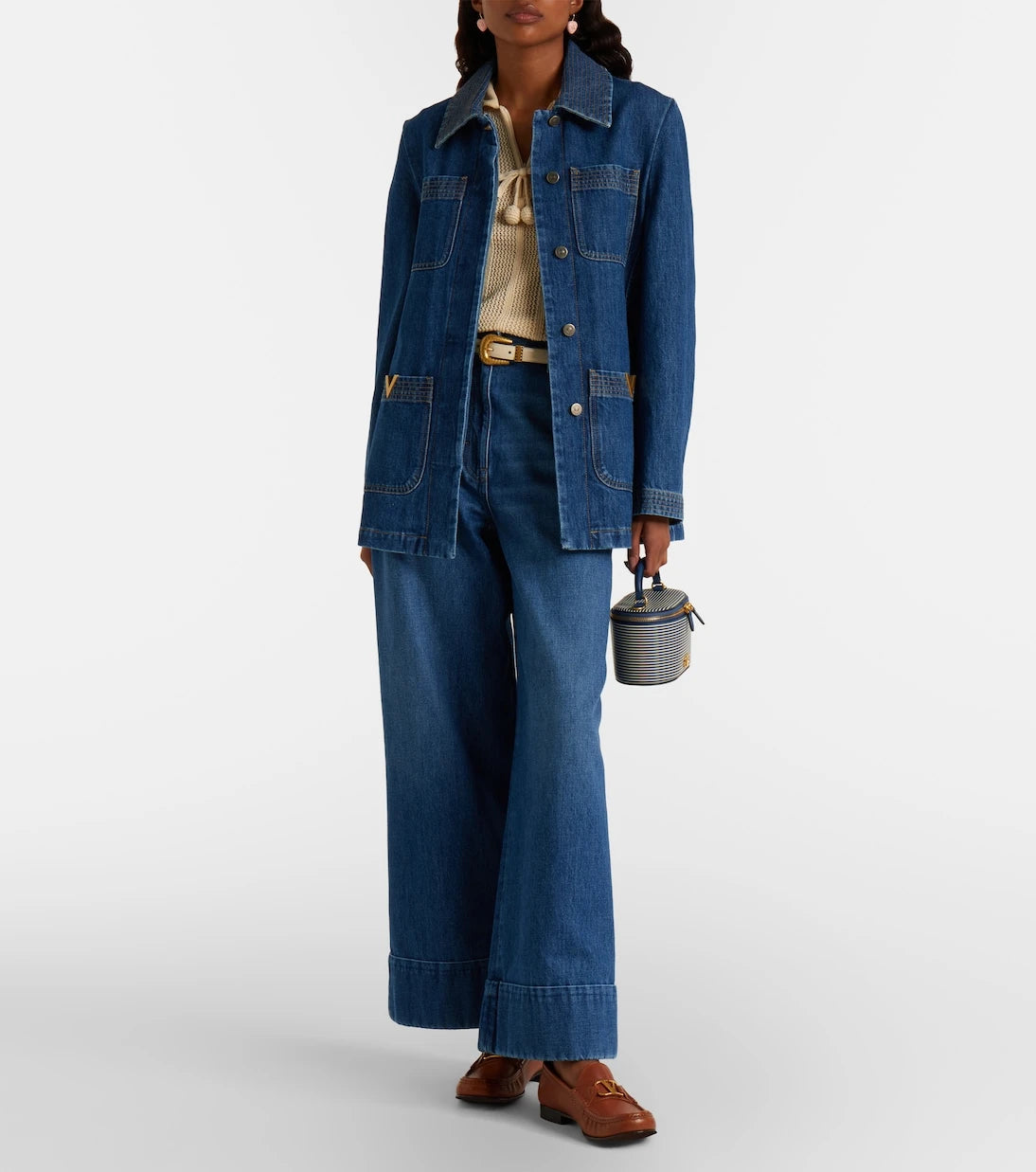 Valentino - VGold denim field jacket