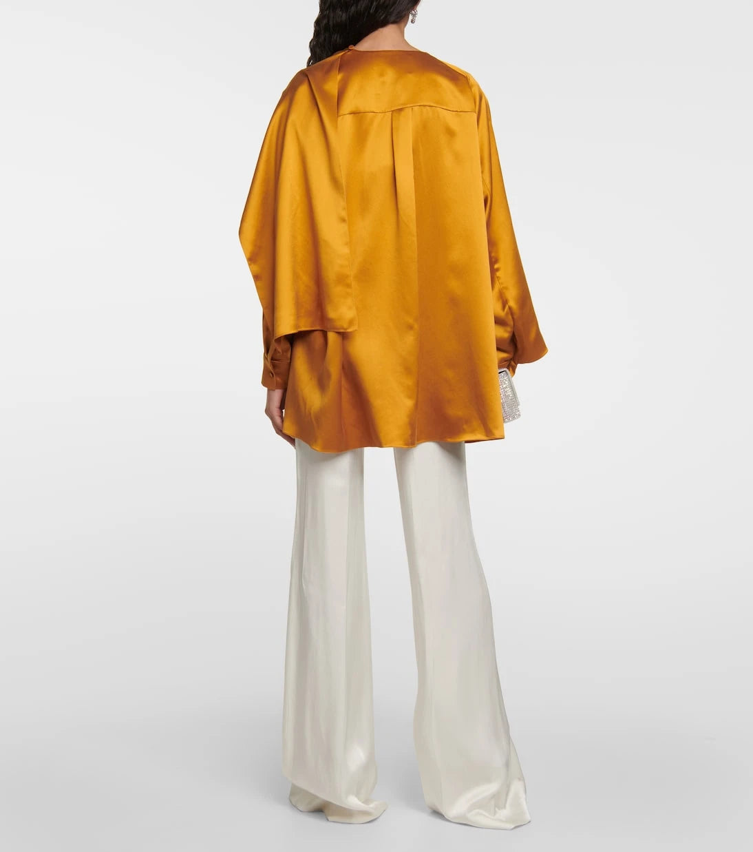 Roksanda - Kata draped silk satin top