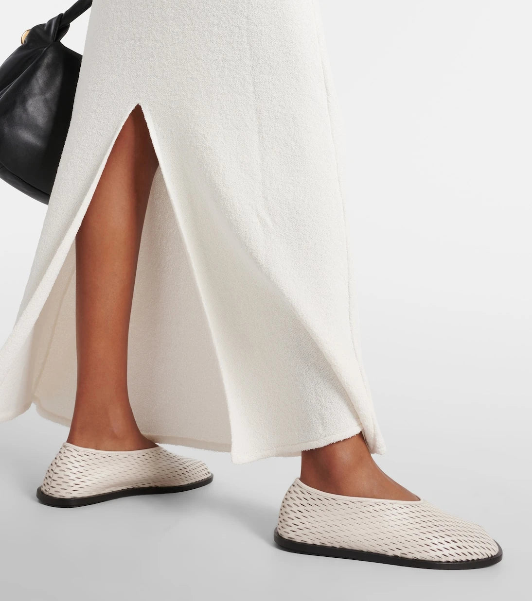 Proenza Schouler - حذاء باليه جلدي مسطح