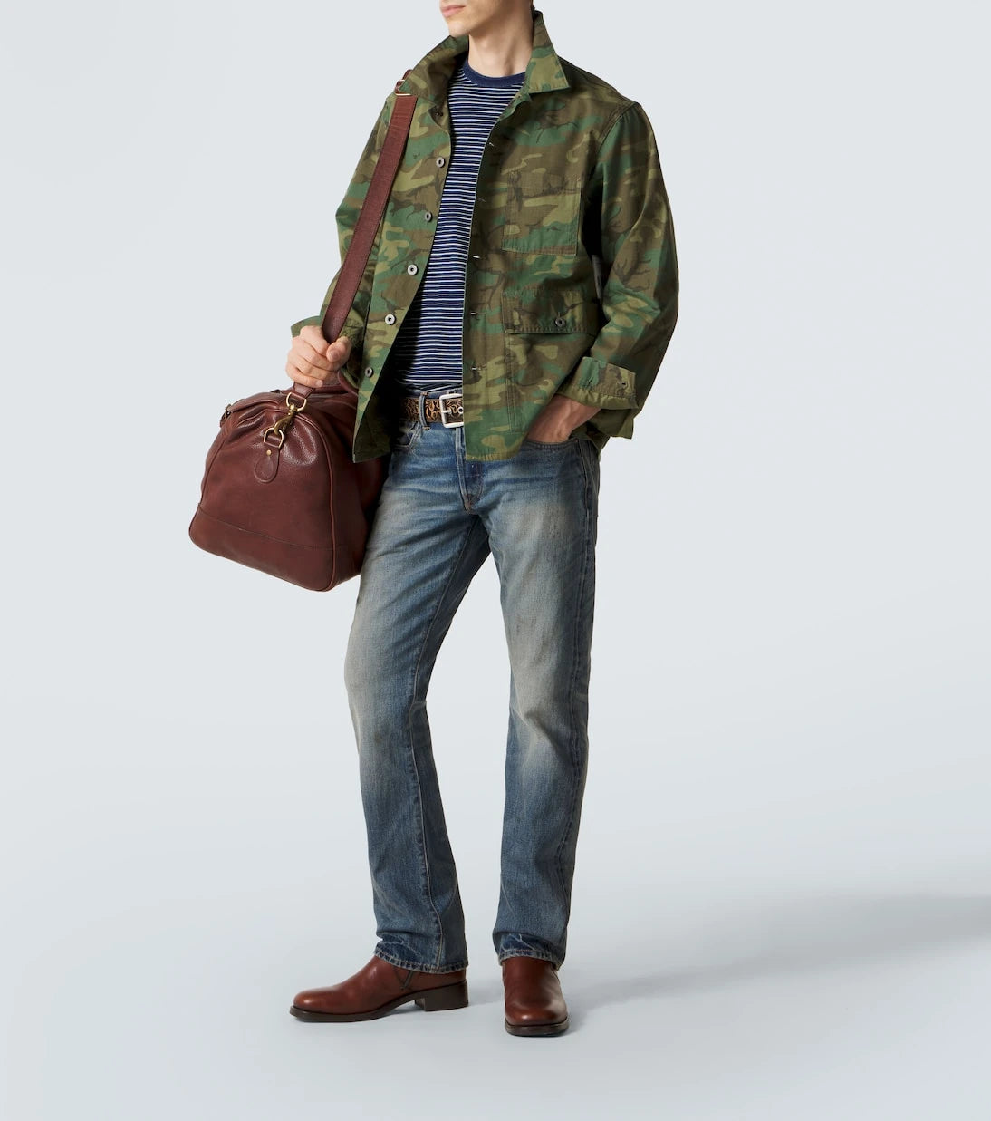 RRL - Camouflage cotton overshirt