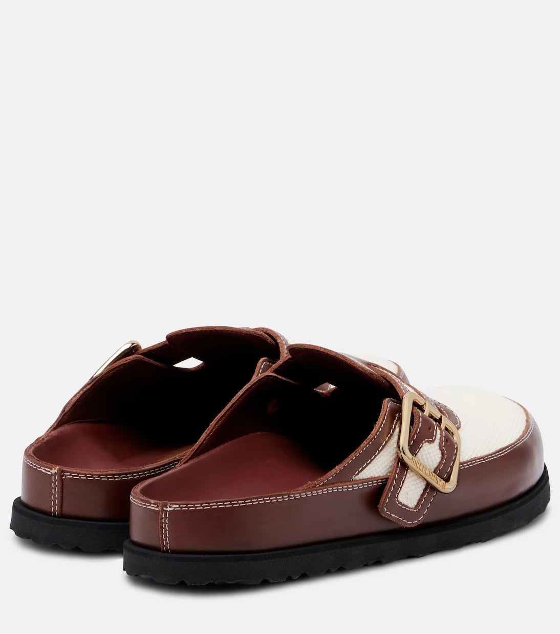 Birkenstock 1774 - Boston leather-trimmed woven clogs