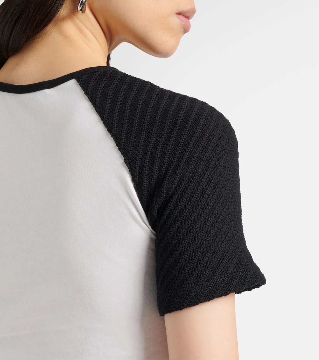 Christopher Esber - Gathered cotton jersey crop top