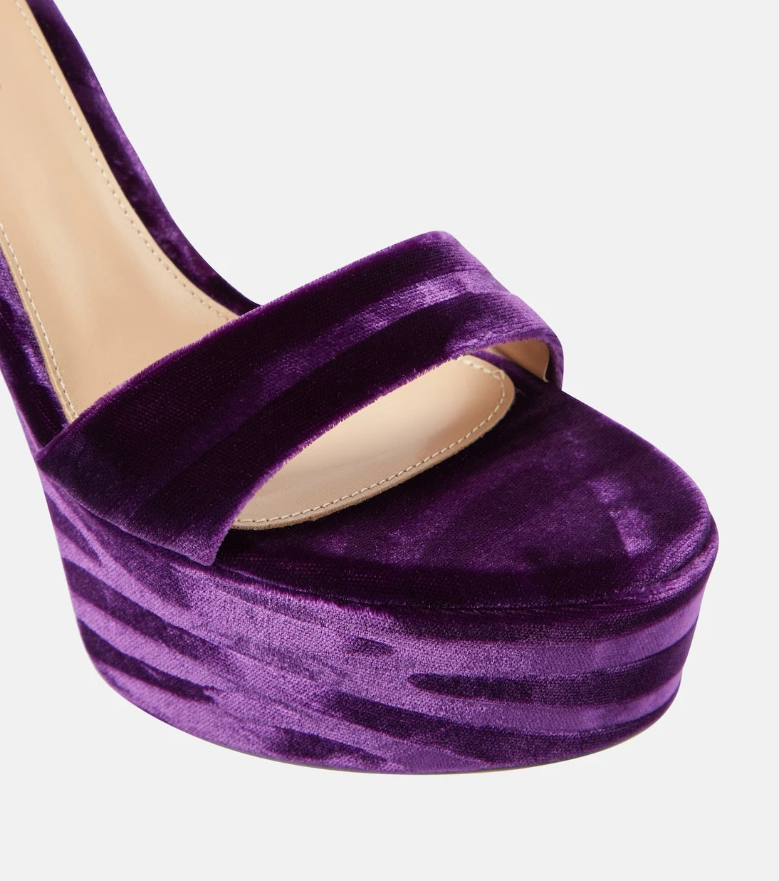 Gianvito Rossi - Holly velvet platform sandals