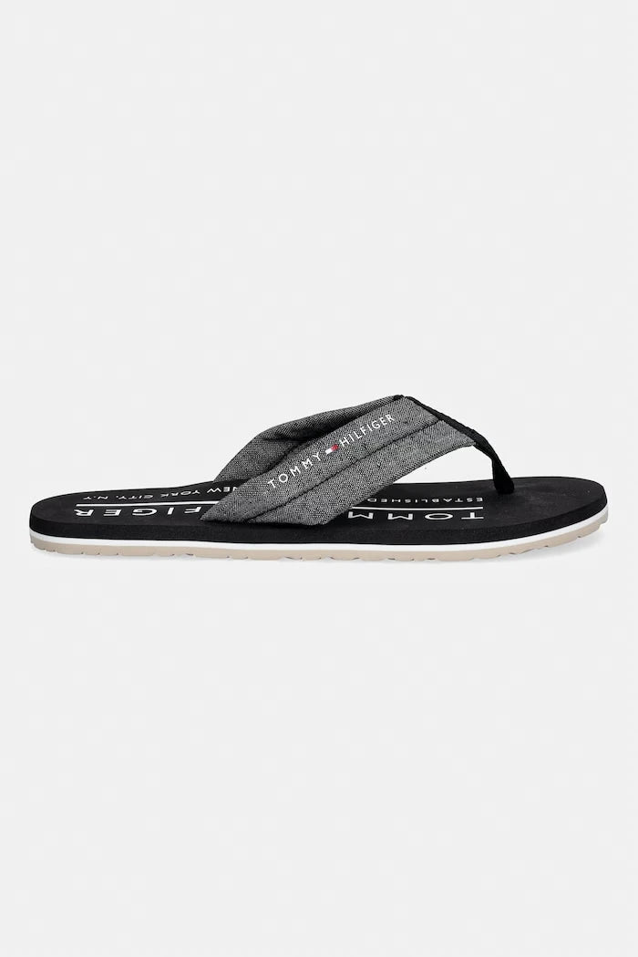 Tommy Hilfiger джапанки мъжки HILFIGER CHAMBRAY BEACH SANDAL