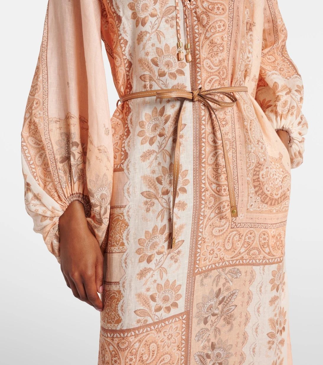 Zimmermann - Lucky printed linen midi dress