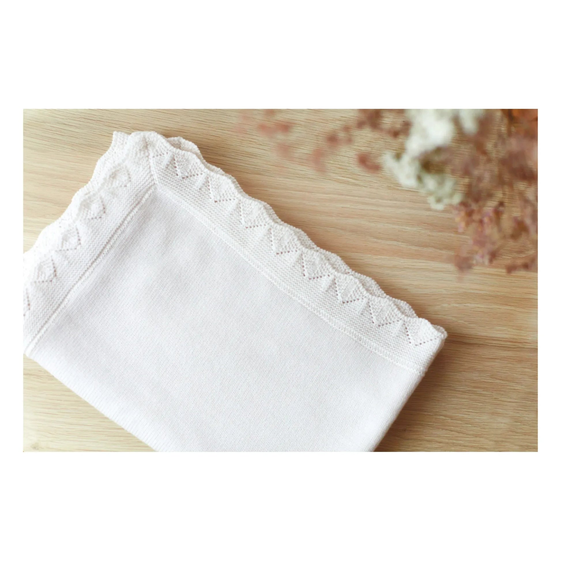 Tartine et Chocolat - Merino Wool Throw | Blanc/Écru